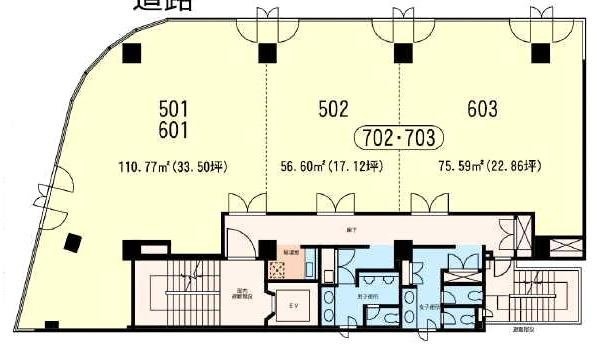 長者町朝日ビル502 間取り図