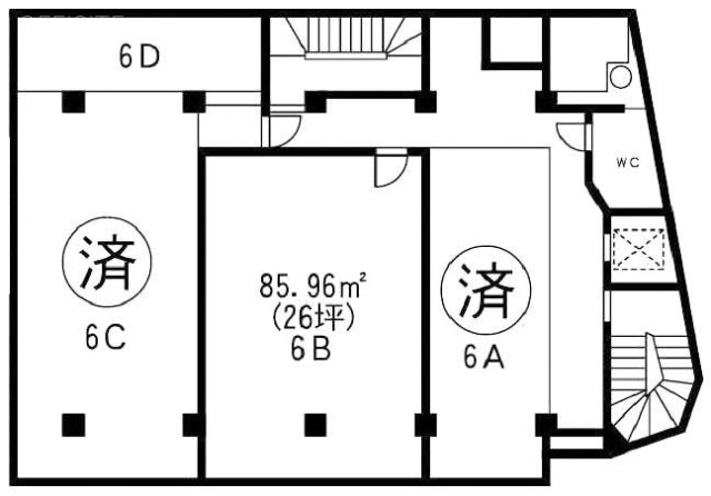 第1山崎ビルB 間取り図