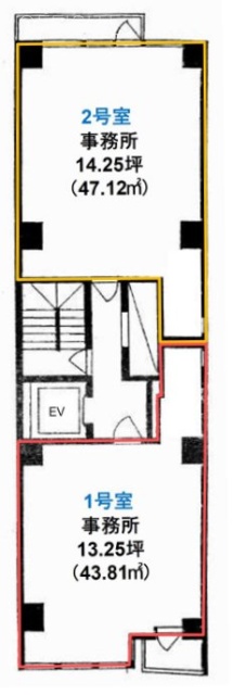 宮下パークビル302 間取り図