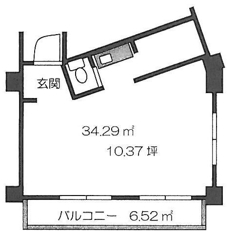 シャンボール原宿ビル203 間取り図