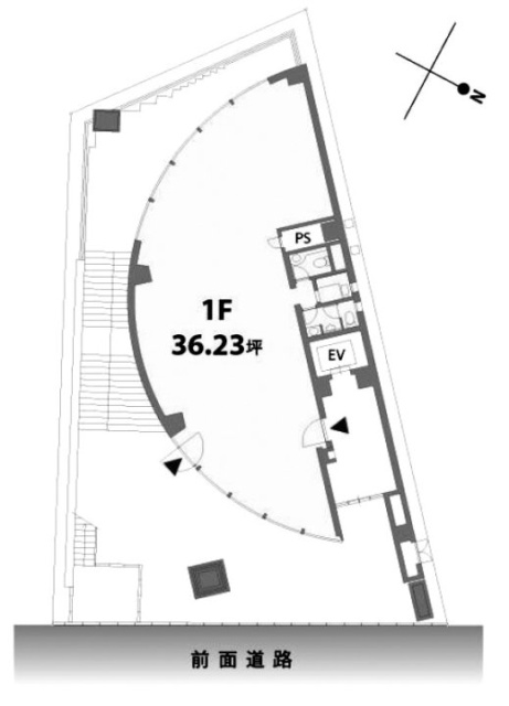 南青山ノグチビル1F 間取り図