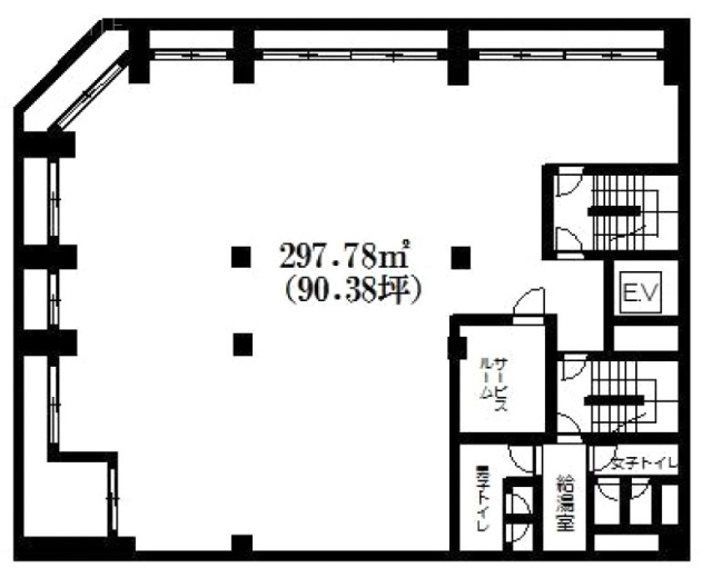 北原ビル5F 間取り図