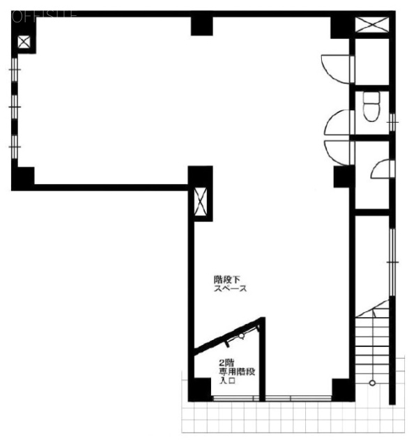 クレール飯田橋ビル1F 間取り図