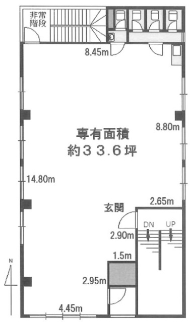 明和ビル2F 間取り図