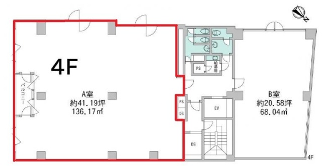 内山ビルA 間取り図