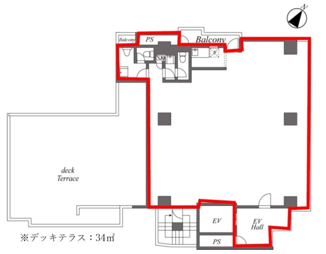 U-biz品川9F 間取り図