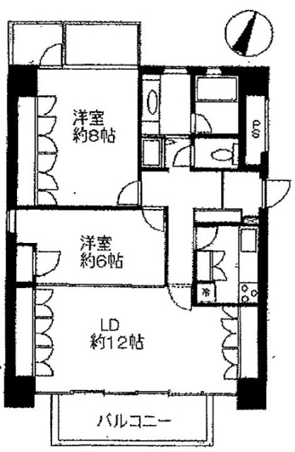 グランアクス麹町801 間取り図