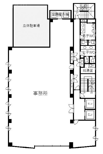 中目黒オークラビル7F 間取り図