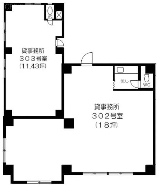 石井ビル303 間取り図