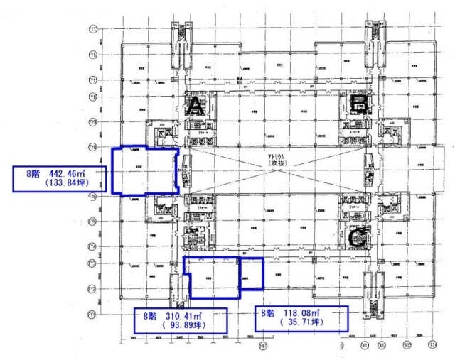 東京ファッションタウン(TFTビル東館)8F 間取り図