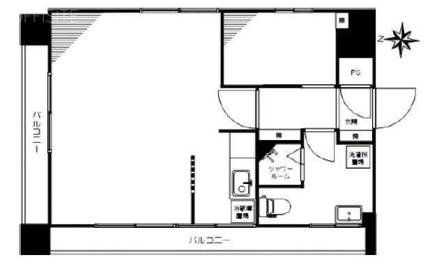 サンエイビル6F 間取り図