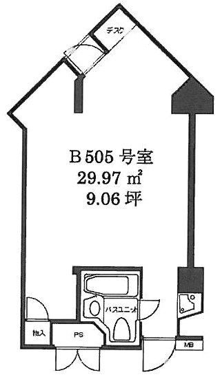 VILLA MODERNA(ビラ・モデルナ)B505 間取り図