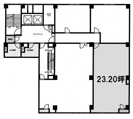 デイム銀座ビル701-B 間取り図