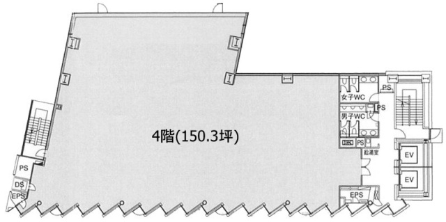 ワイマッツ広尾ビル4F 間取り図