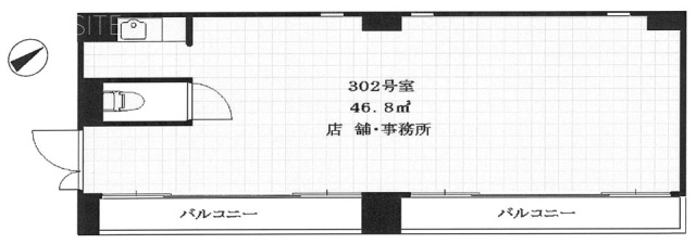 レディバードビル302 間取り図