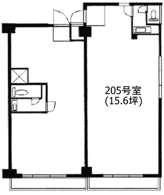 ニュー青山ビル205 間取り図