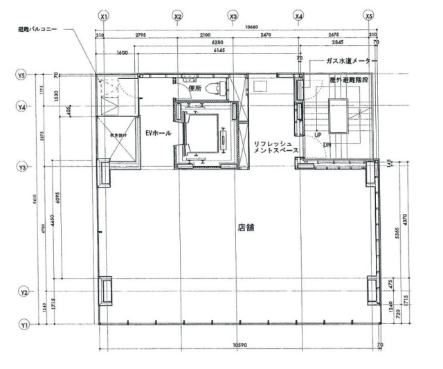 銀座クリスタルタワービル6F 間取り図