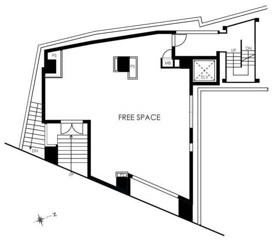 恵比寿ブルーメビル2F 間取り図