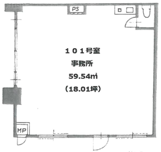 シティハイツ松戸ビル101 間取り図