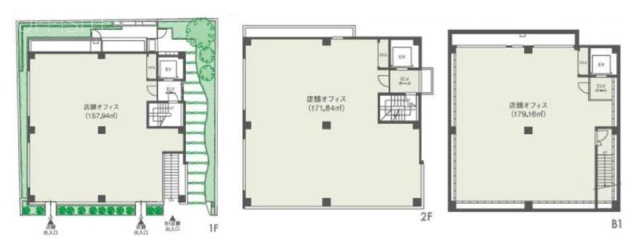 ザ・トライベッカ代官山B1F～2F 間取り図