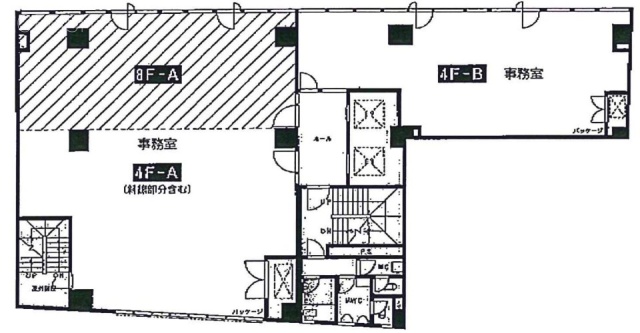 赤坂アビタシオンビルB 間取り図