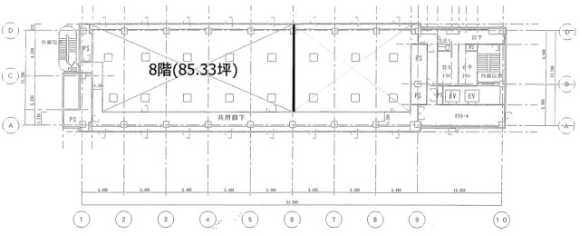 鈴与浜松町ビル8F 間取り図