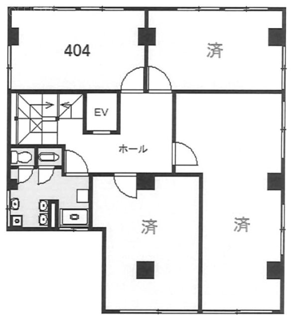 平和相互ビル404 間取り図