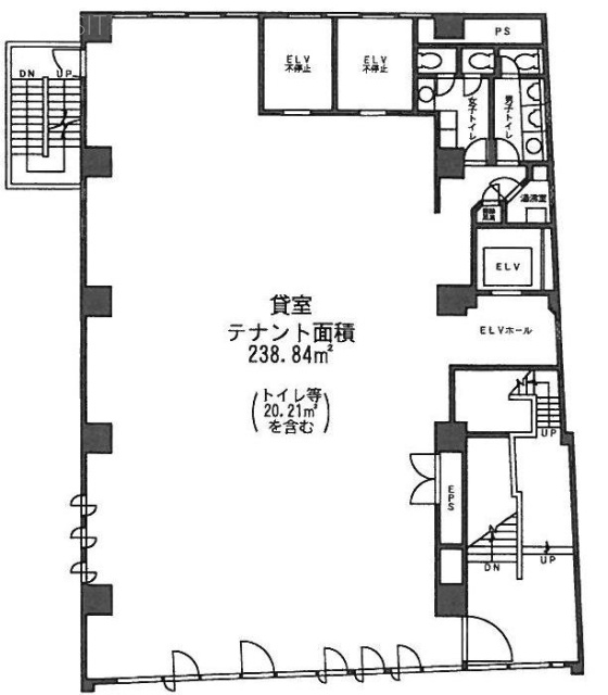 塚喜東京ビル9F 間取り図