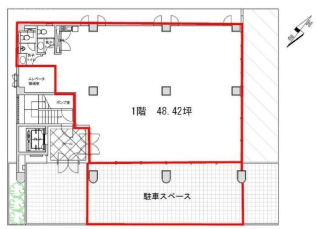 第13東菱ビル1F 間取り図