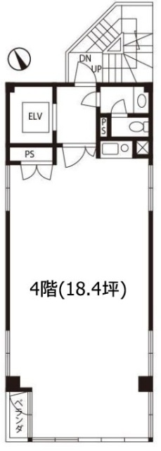 門前仲町リブラブ4F 間取り図