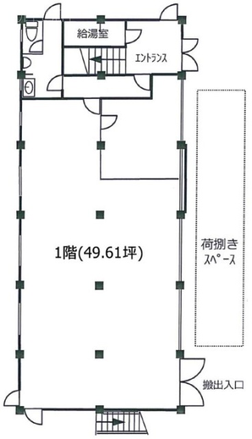 ヤマキ電気本社ビル1F 間取り図