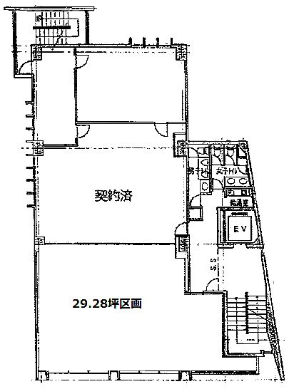 東京洋服会館ビル7F 間取り図