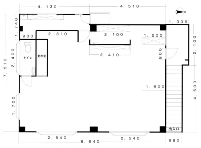 中河原KSビル2F 間取り図