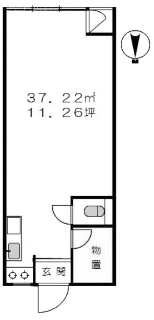 アサカビル202 間取り図
