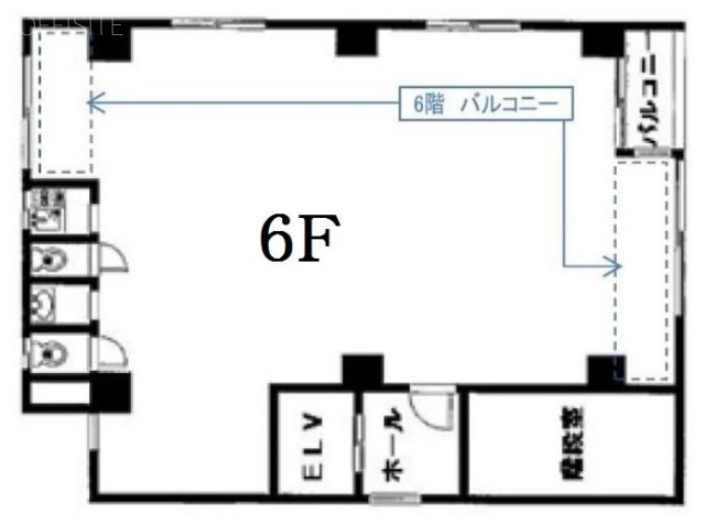 ジャストプレイスビル6F 間取り図