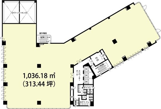 横浜NTビル7F 間取り図