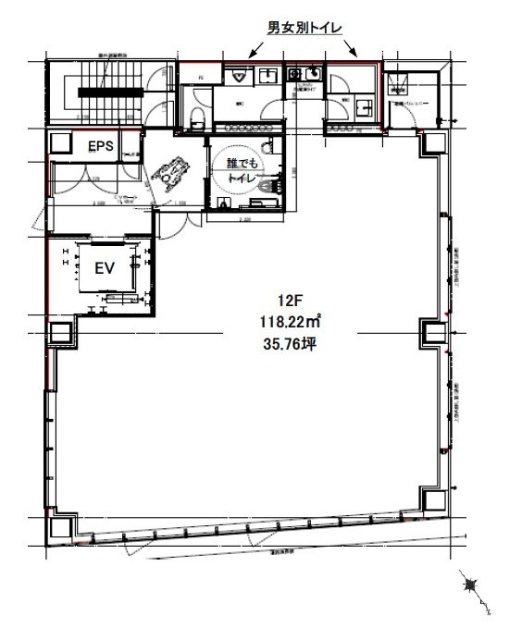 (仮)新宿東栄ビル12F 間取り図