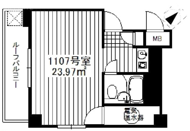 ライオンズプラザ恵比寿1107 間取り図