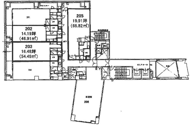 JL日本橋ビル205 間取り図