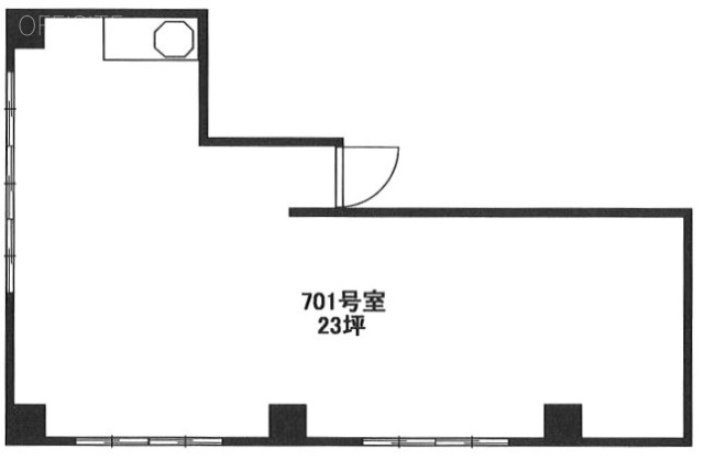 第一伊三美ビル701 間取り図