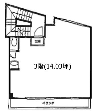 第二夢工房ビル3F 間取り図