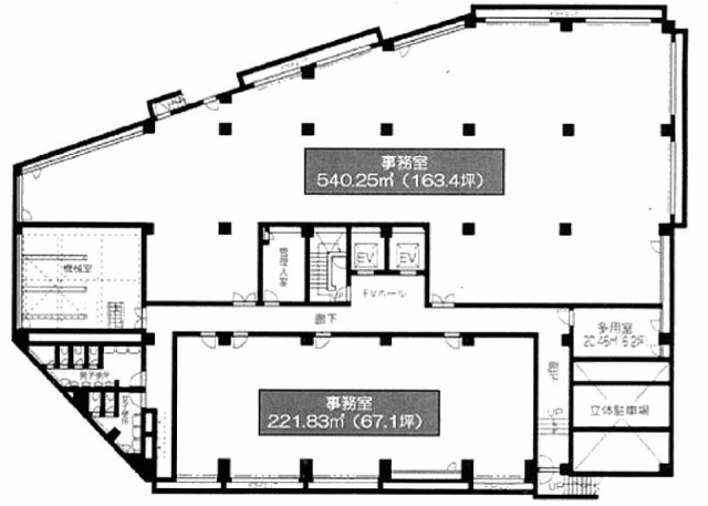 エヌケイビルB1F 間取り図