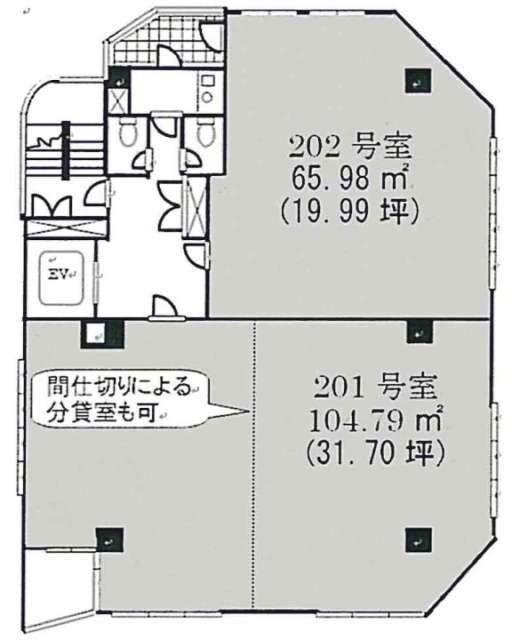 加瀬ビル1632F 間取り図