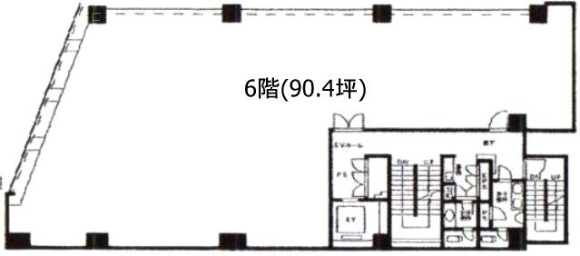 キウレイコンビル6F 間取り図