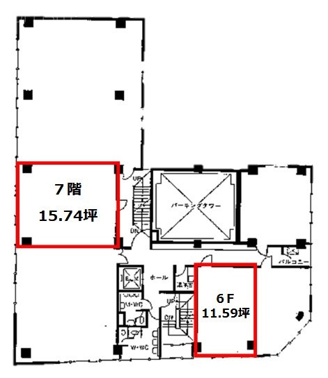 サンビル7F 間取り図