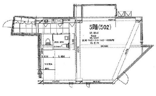 都住創山吹町ビル502 間取り図