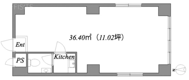 イバラキビル1F 間取り図