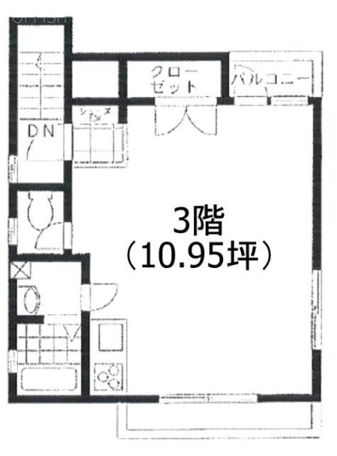 西麻布10番館3F 間取り図