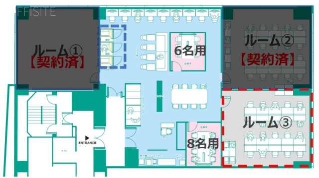 WAW赤坂(アークヒルズフロントタワー16階)ビル3 間取り図