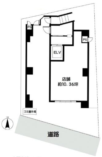 サニーサイドHビル1F 間取り図